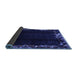 Sideview of Abstract Blue Modern Rug, abs1882blu