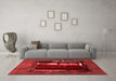 Modern Red Washable Rugs