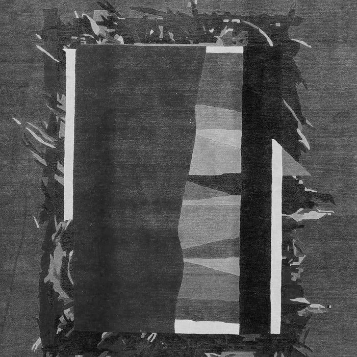 Abstract Gray Modern Rug, abs1883gry