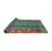 Sideview of Abstract Carbon Gray Modern Rug, abs1884