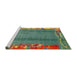 Sideview of Machine Washable Abstract Carbon Gray Rug, wshabs1884