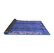 Sideview of Abstract Blue Modern Rug, abs1884blu