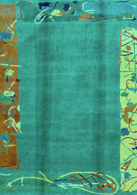 Abstract Turquoise Modern Rug, abs1884turq