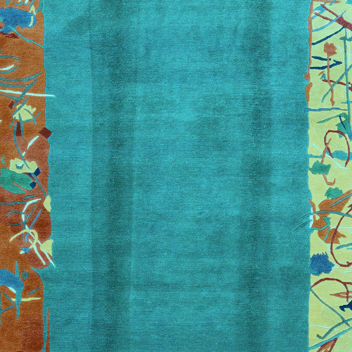 Abstract Light Blue Modern Rug, abs1884lblu