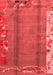 Abstract Red Modern Area Rugs