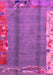 Machine Washable Abstract Pink Modern Rug, wshabs1884pnk