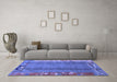 Machine Washable Abstract Blue Modern Rug in a Living Room, wshabs1884blu