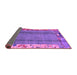 Sideview of Abstract Purple Modern Rug, abs1884pur