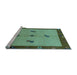 Sideview of Machine Washable Abstract Light Blue Modern Rug, wshabs1885lblu