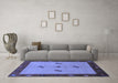 Machine Washable Abstract Blue Modern Rug in a Living Room, wshabs1885blu