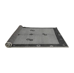 Sideview of Abstract Gray Modern Rug, abs1885gry