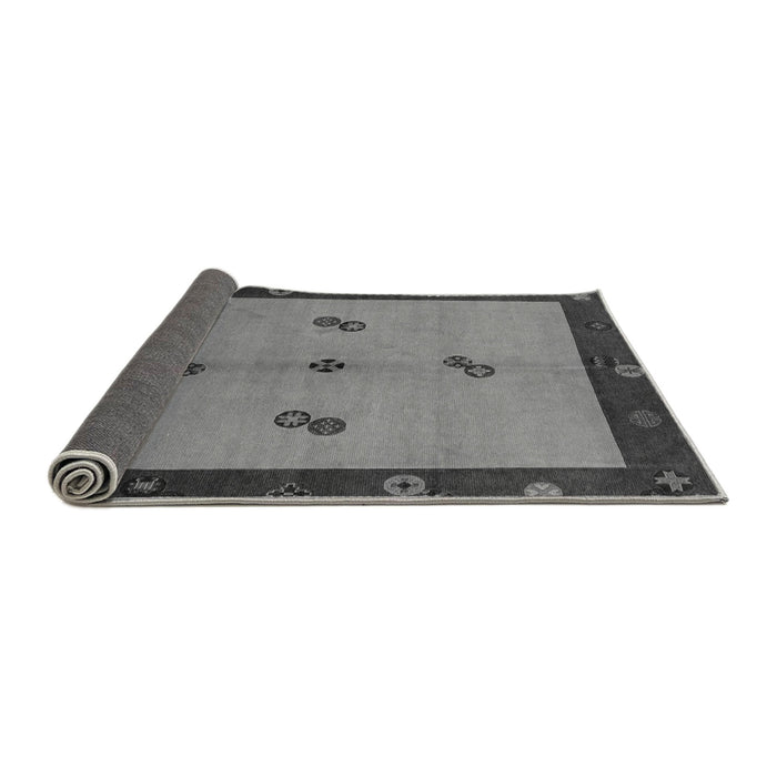 Sideview of Abstract Gray Modern Rug, abs1885gry