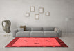 Modern Red Washable Rugs