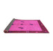 Sideview of Abstract Pink Modern Rug, abs1885pnk