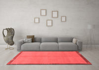 Machine Washable Abstract Red Modern Rug, wshabs1886red