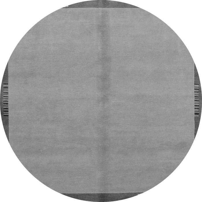 Round Abstract Gray Modern Rug, abs1886gry