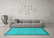 Machine Washable Abstract Light Blue Modern Rug in a Living Room, wshabs1886lblu