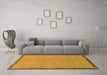 Machine Washable Abstract Orange Modern Area Rugs in a Living Room, wshabs1886org