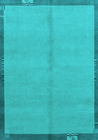 Abstract Light Blue Modern Rug, abs1886lblu