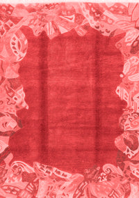 Abstract Red Modern Rug, abs1887red