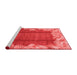 Modern Red Washable Rugs