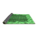 Sideview of Abstract Emerald Green Modern Rug, abs1887emgrn