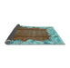 Sideview of Abstract Light Blue Modern Rug, abs1887lblu