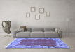 Machine Washable Abstract Blue Modern Rug in a Living Room, wshabs1887blu