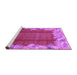 Sideview of Machine Washable Abstract Purple Modern Area Rugs, wshabs1887pur