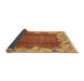 Sideview of Abstract Brown Modern Rug, abs1887brn