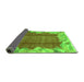 Sideview of Abstract Green Modern Rug, abs1887grn