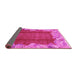 Sideview of Abstract Pink Modern Rug, abs1887pnk