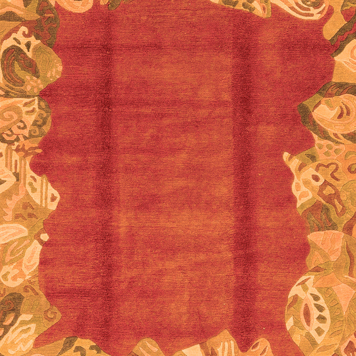 Abstract Orange Modern Rug, abs1887org
