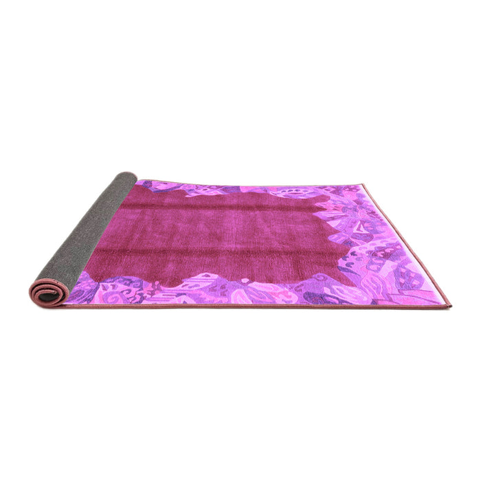 Sideview of Abstract Purple Modern Rug, abs1887pur