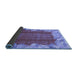 Sideview of Abstract Blue Modern Rug, abs1887blu