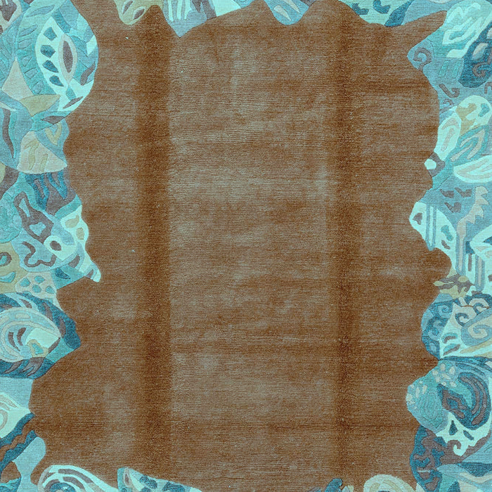 Machine Washable Abstract Light Blue Modern Rug, wshabs1887lblu