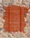 Machine Washable Abstract Light Copper Gold Rug, wshabs1887