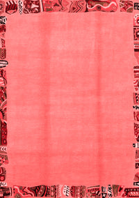 Abstract Red Modern Rug, abs1888red