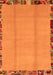 Abstract Orange Modern Rug, abs1888org