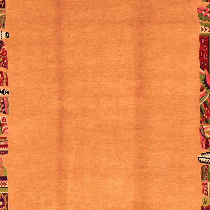 Abstract Orange Modern Rug, abs1888org