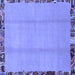 Square Abstract Blue Modern Rug, abs1888blu