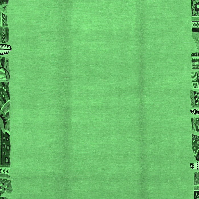 Abstract Emerald Green Modern Rug, abs1888emgrn