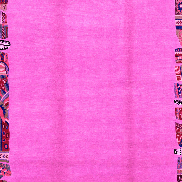 Machine Washable Abstract Pink Modern Rug, wshabs1888pnk