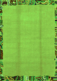 Abstract Green Modern Rug, abs1888grn