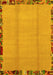 Abstract Yellow Modern Rug, abs1888yw