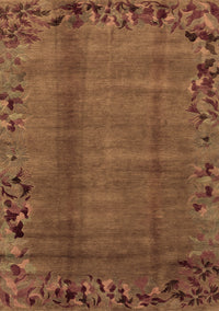 Abstract Brown Modern Rug, abs1889brn