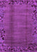 Machine Washable Abstract Purple Modern Area Rugs, wshabs1889pur