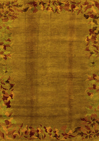 Abstract Yellow Modern Rug, abs1889yw