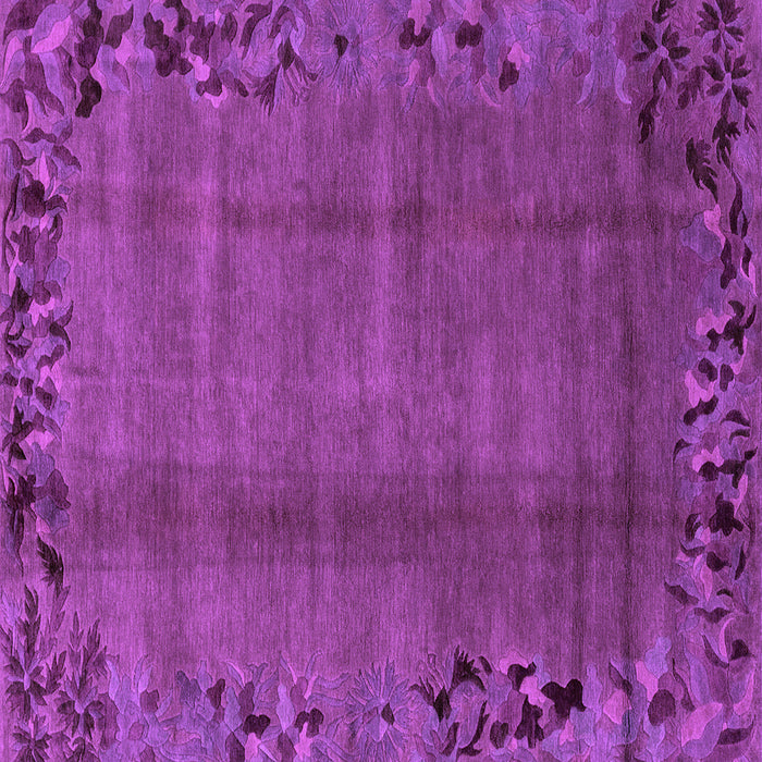 Square Abstract Purple Modern Rug, abs1889pur