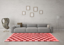Modern Red Washable Rugs